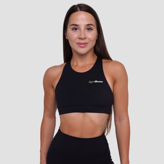 Ignite Sports Bra Black - GymBeam L