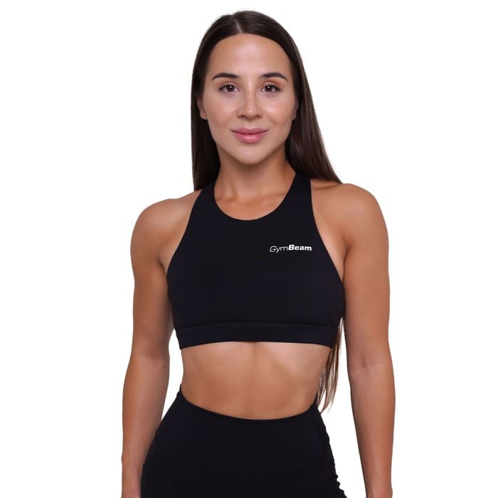 Ignite Sports Bra Black - GymBeam L