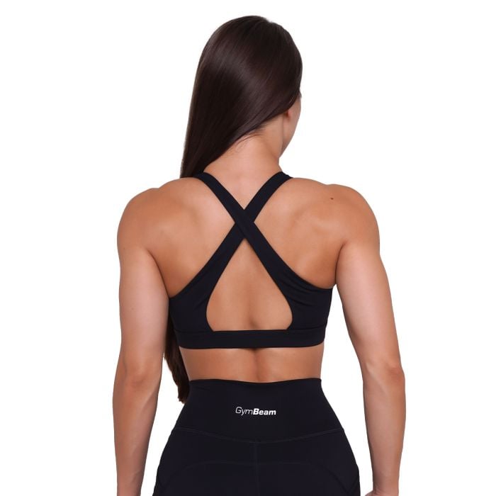 Ignite Sports Bra Black - GymBeam L