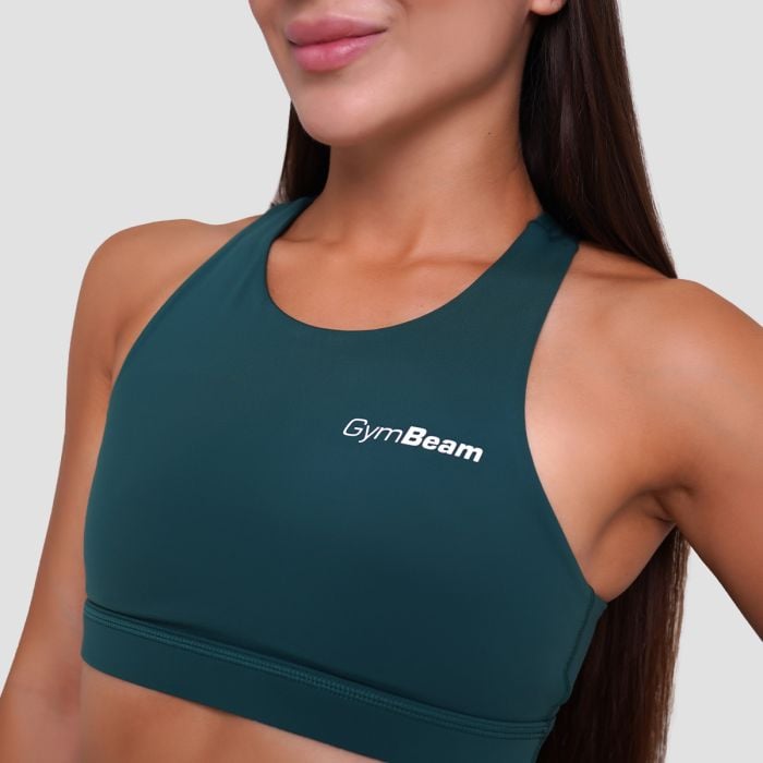 Ignite Sports Bra Dark Green - GymBeam L