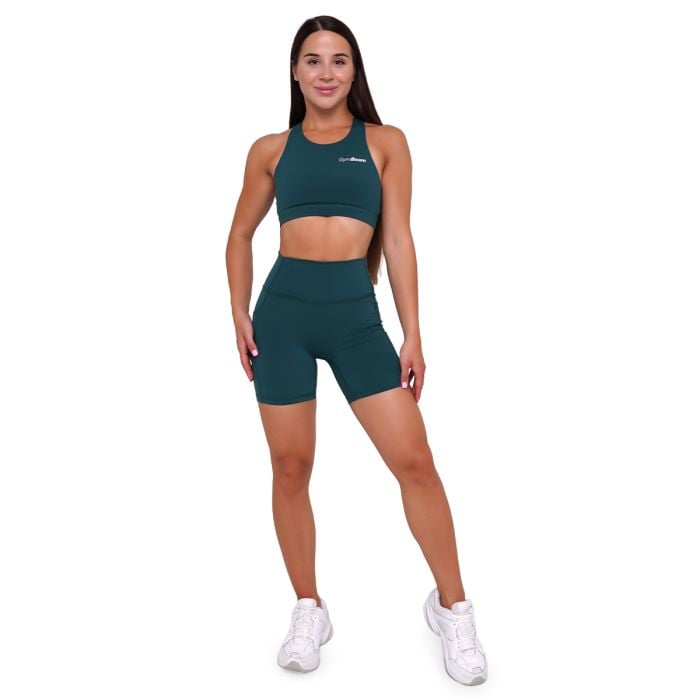 Ignite Sports Bra Dark Green - GymBeam L