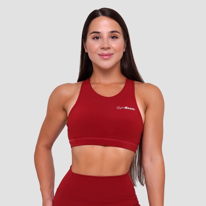 Ignite Sports Bra Dark Red - GymBeam S