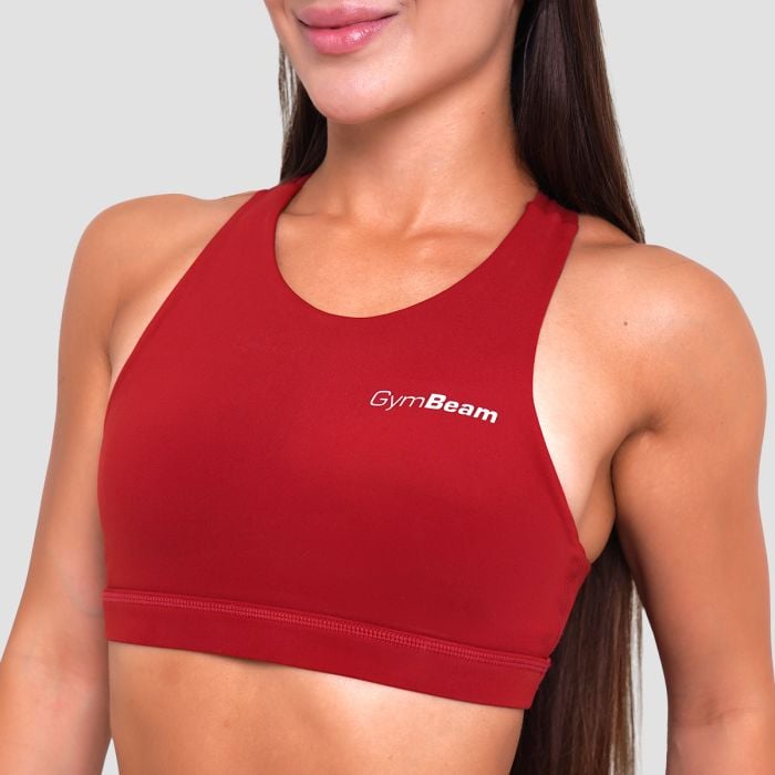 Ignite Sports Bra Dark Red - GymBeam S