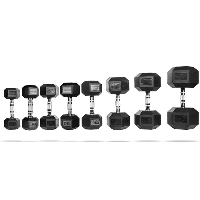Hexagonal Dumbbell - GymBeam 32.5 kg