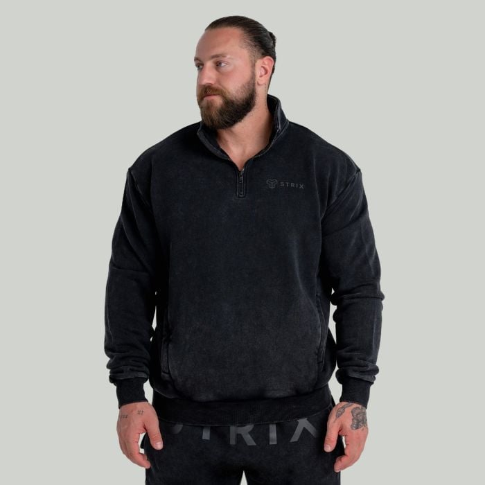 Washed Jumper Black - STRIX M