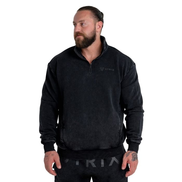 Washed Jumper Black - STRIX M