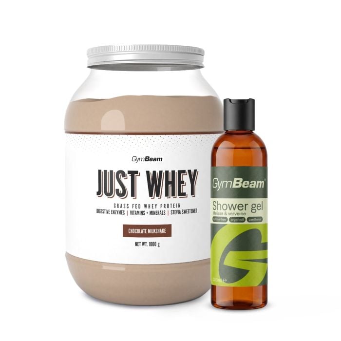 Just Whey Grass-Fed Protein – GymBeam + gift 1000 g - chocolate milkshake - 00
