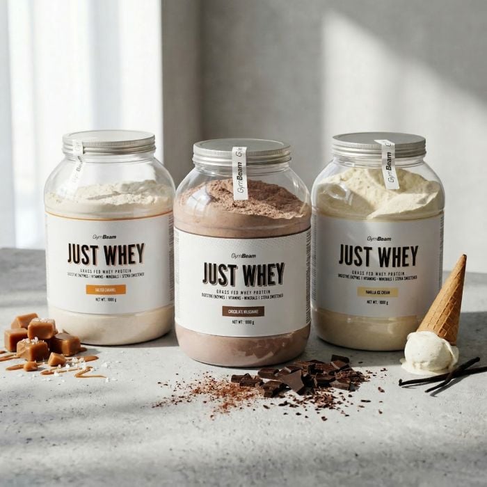 Just Whey Grass-Fed Protein – GymBeam 1000 g - chocolate milkshake - 00