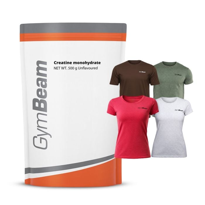 100% Creatine Monohydrate - GymBeam 500 g - lemon lime - 00