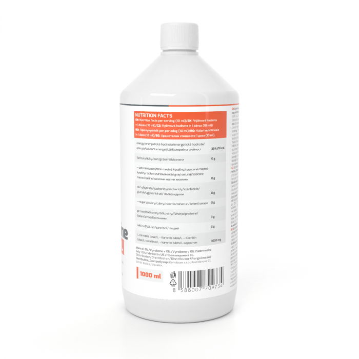 L-Carnitine - GymBeam 500 ml - forest fruit