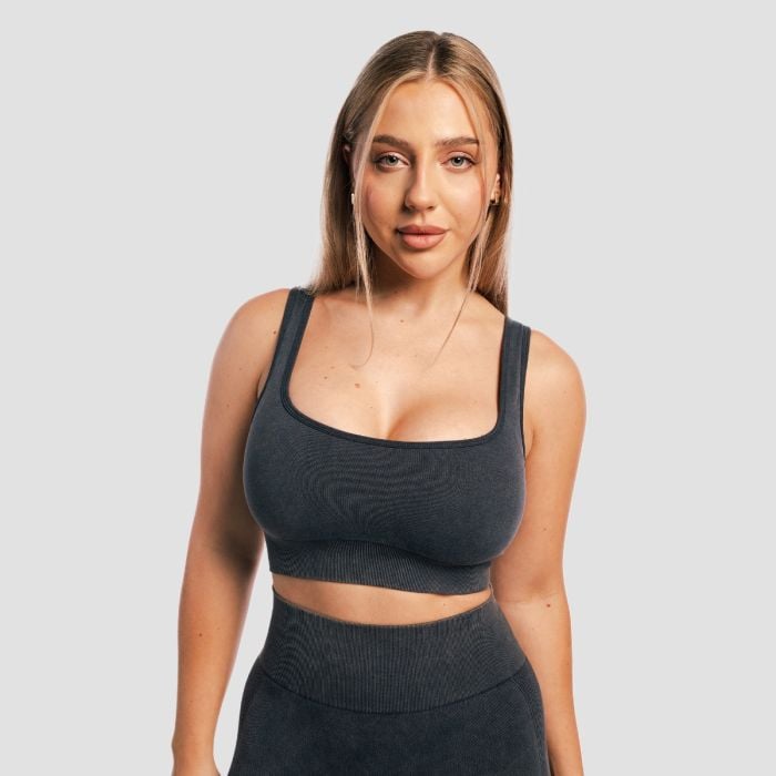 Lift Seamless Sports Bra Coal - GymBeam S