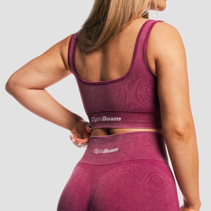 Lift Seamless Sports Bra Plum - GymBeam S