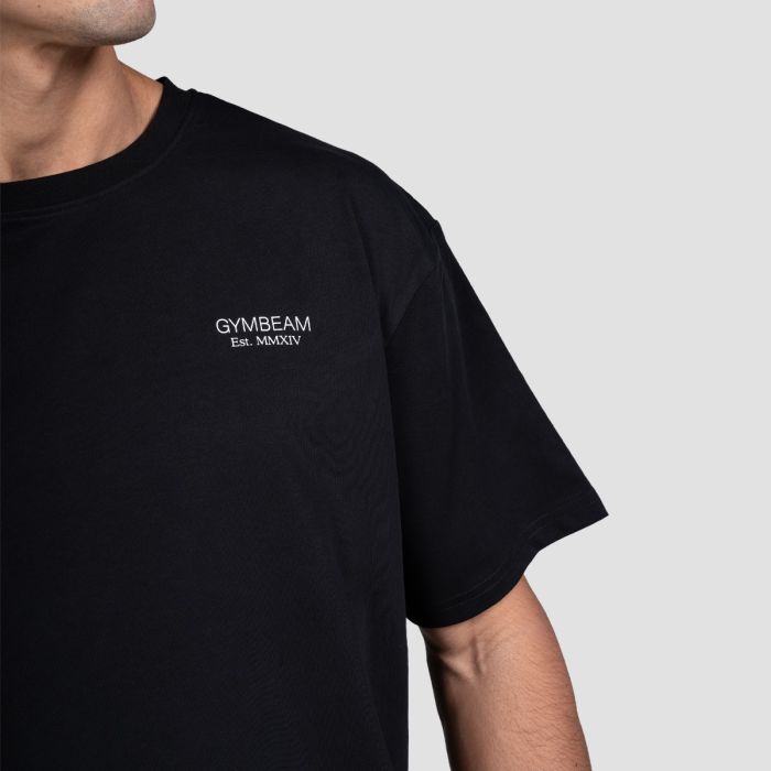 Lifting Heavy T-shirt Black - GymBeam XXL