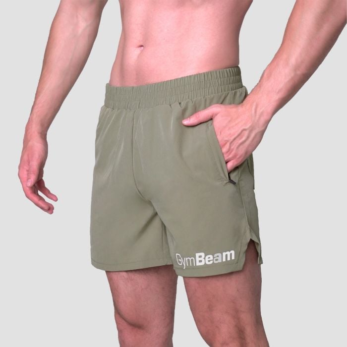 Light Shorts Essence Green - GymBeam XL
