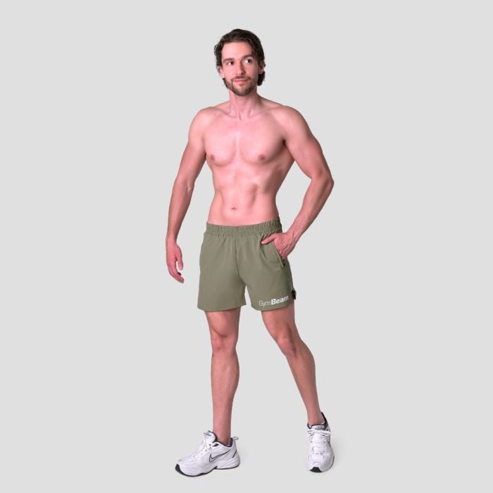 Light Shorts Essence Green - GymBeam XL