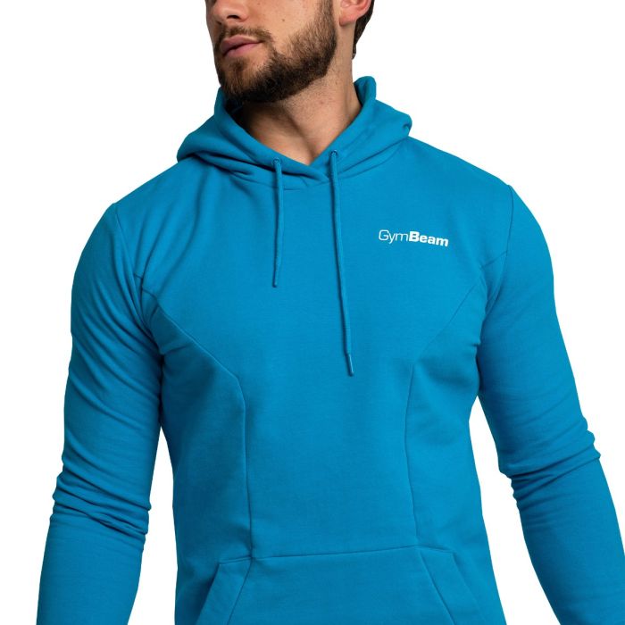 Muška dukserica Limitless Hoodie Aquamarine - GymBeam XXXL