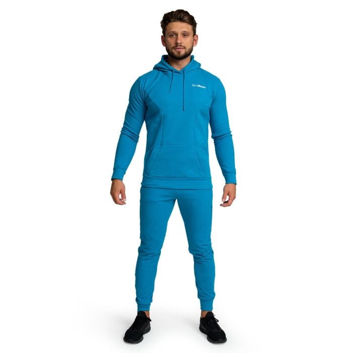 Muška dukserica Limitless Hoodie Aquamarine - GymBeam XXXL