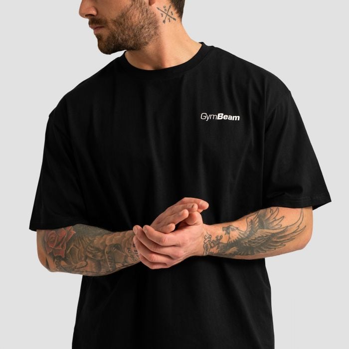 Oversized Limitless T-Shirt Black - GymBeam M