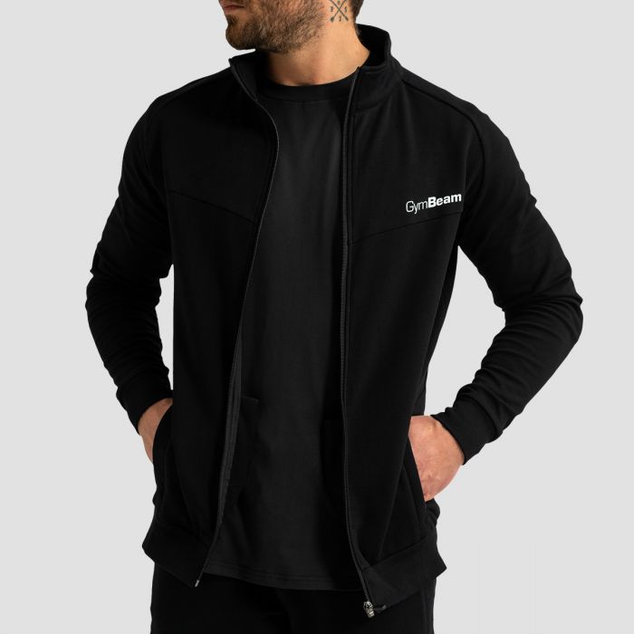 Muška dukserica Zip Up Limitless Black - GymBeam XXL