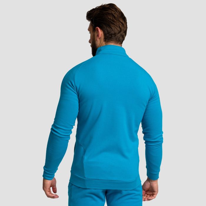 Muška dukserica Zip Up Limitless Aquamarine - GymBeam XXXL