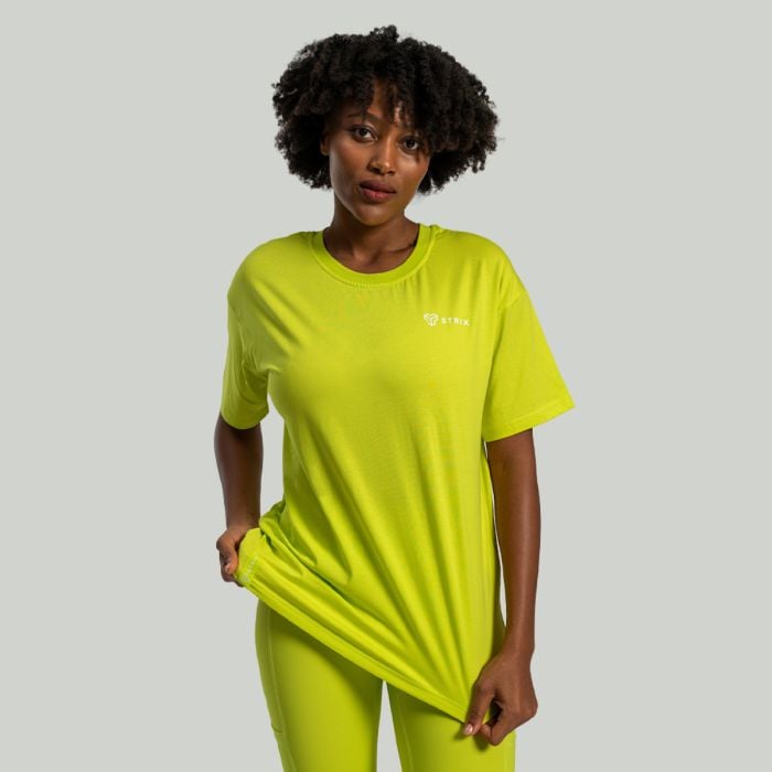 Ženska oversized majica Lunar Chartreuse - STRIX S