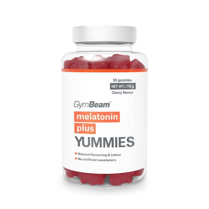 Melatonin Plus Yummies - GymBeam 50 caps - cherry