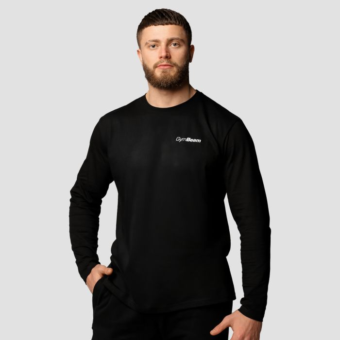 Muška majica dugih rukava Basic Black - GymBeam M