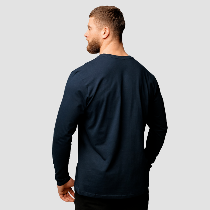 Muška majica dugih rukava Basic Navy - GymBeam XL