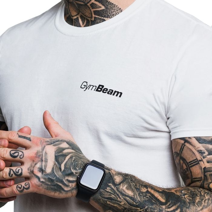 Men‘s Basic T-Shirt White - GymBeam L
