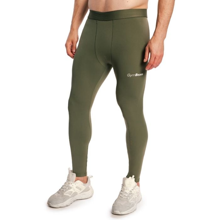 Men‘s Leggings Combat Olive Grey - GymBeam XXL