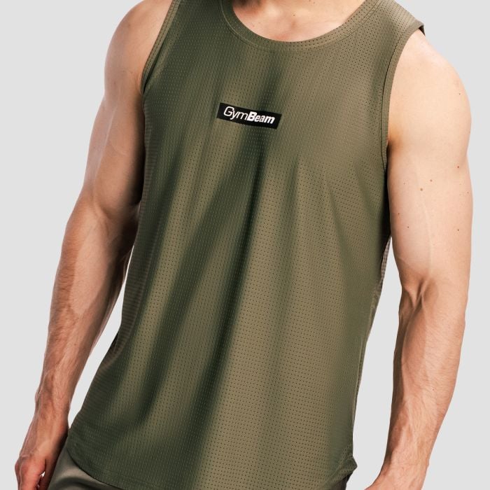 Men‘s Combat Tank Top Olive Grey - GymBeam XL