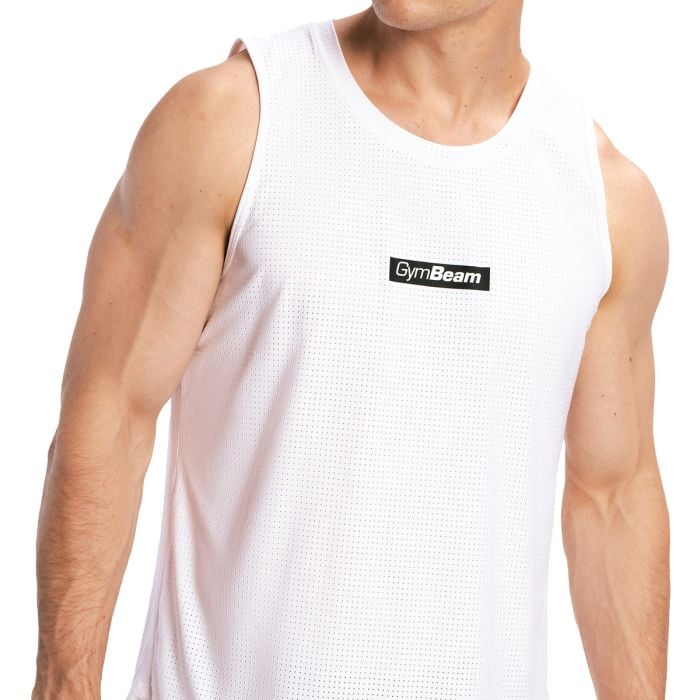 Men‘s Combat Tank Top White - GymBeam XL