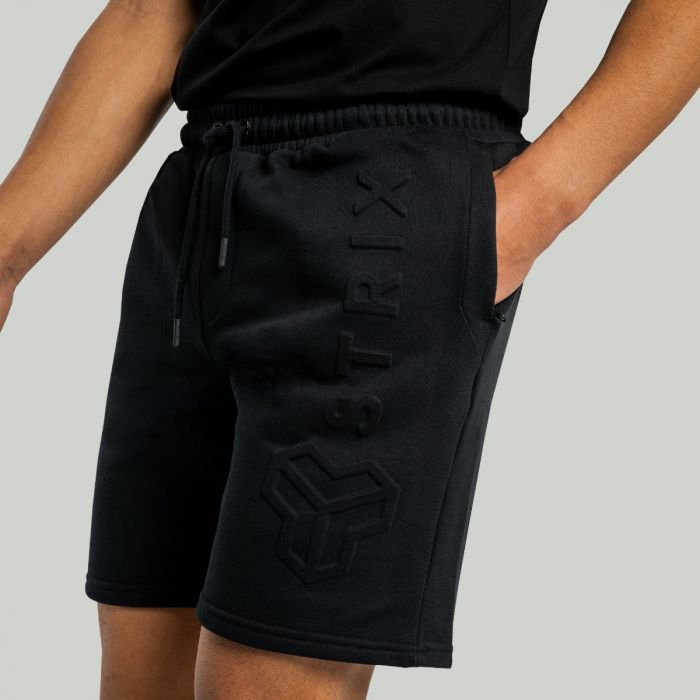 Muške kratke hlače Embossed Black - STRIX S