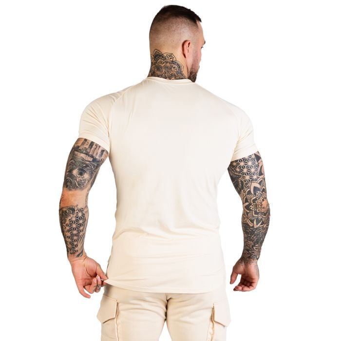 TRN Fitted T-Shirt Sand - GymBeam XXXL