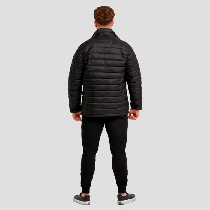Men‘s Puffer Jacket Black/Orange - GymBeam XL
