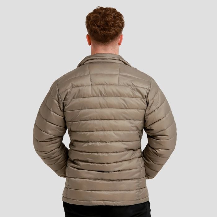 Men‘s Puffer Jacket Vetiver/Black - GymBeam L