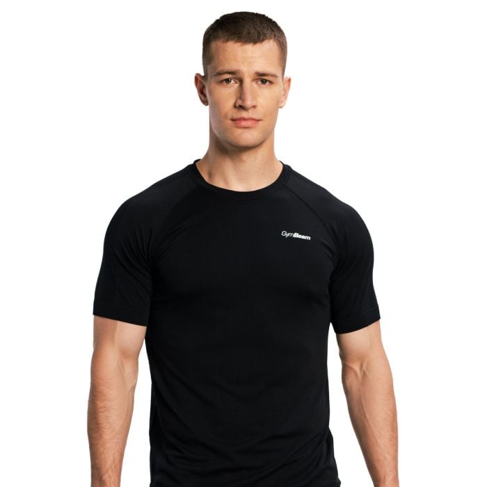 Men‘s Pulse X Running T-shirt Black - GymBeam M