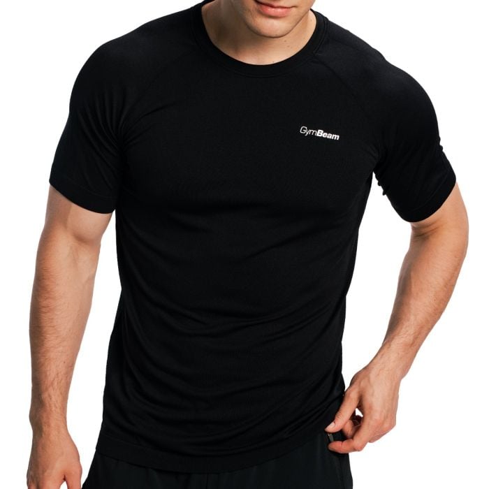 Men‘s Pulse X Running T-shirt Black - GymBeam M
