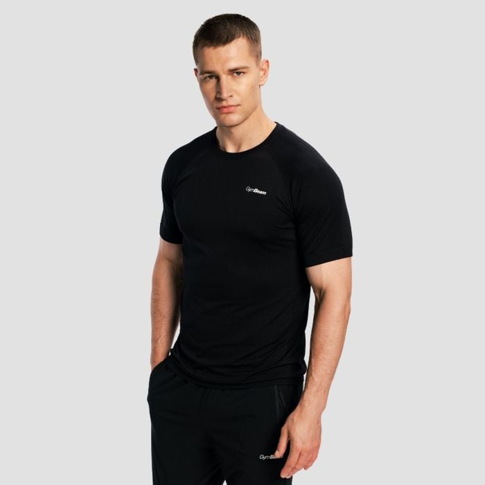 Men‘s Pulse X Running T-shirt Black - GymBeam M