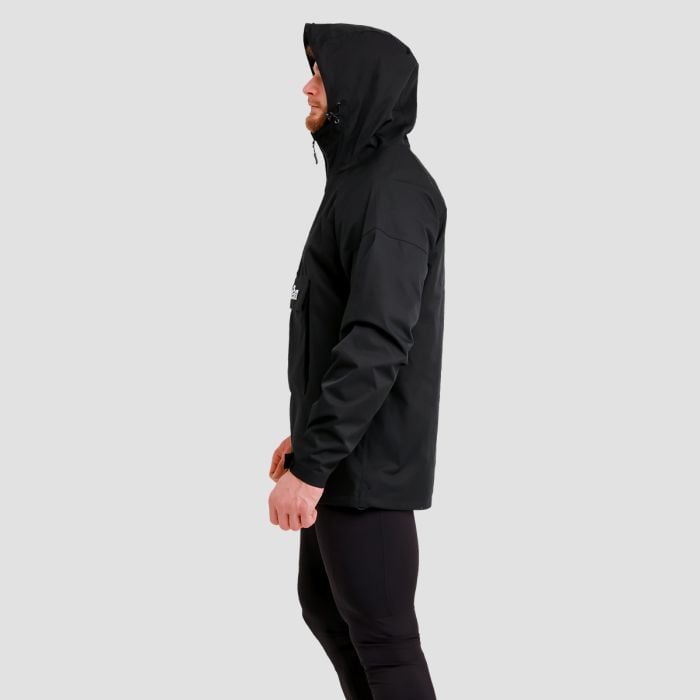 Men‘s Rain Smock Jacket Black - GymBeam XL