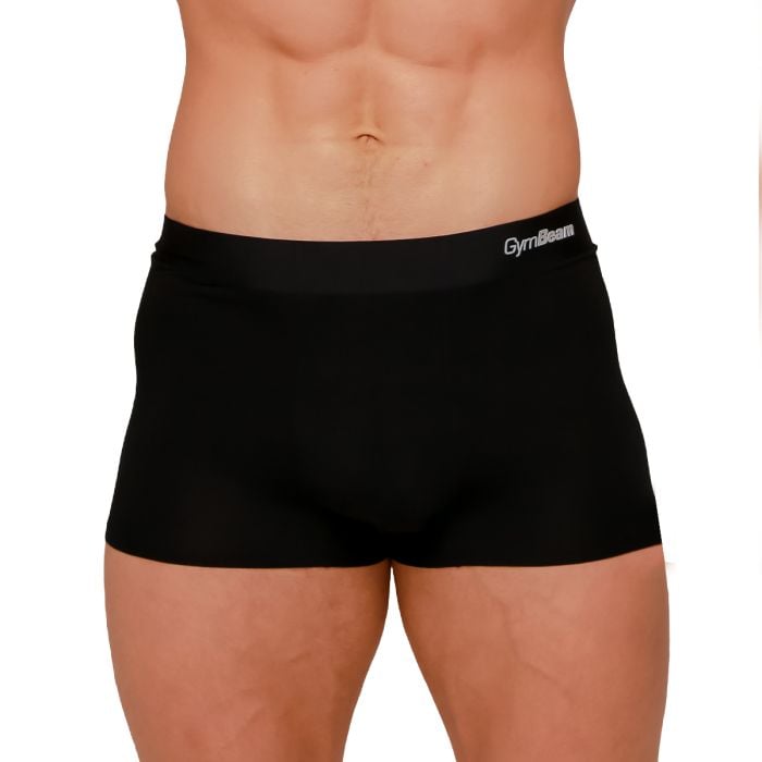Men’s Soft Boxers 2Pack Black - GymBeam L