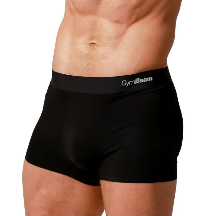 Men’s Soft Boxers 2Pack Black - GymBeam L