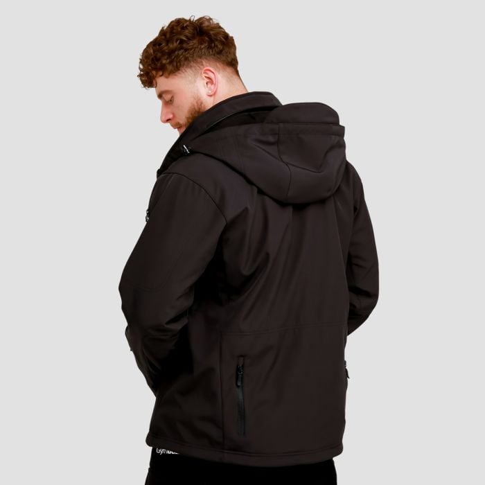 Men‘s Softshell Jacket Black - GymBeam L