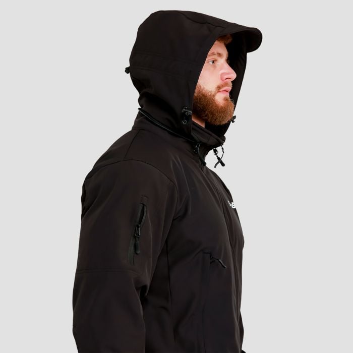 Men‘s Softshell Jacket Black - GymBeam L