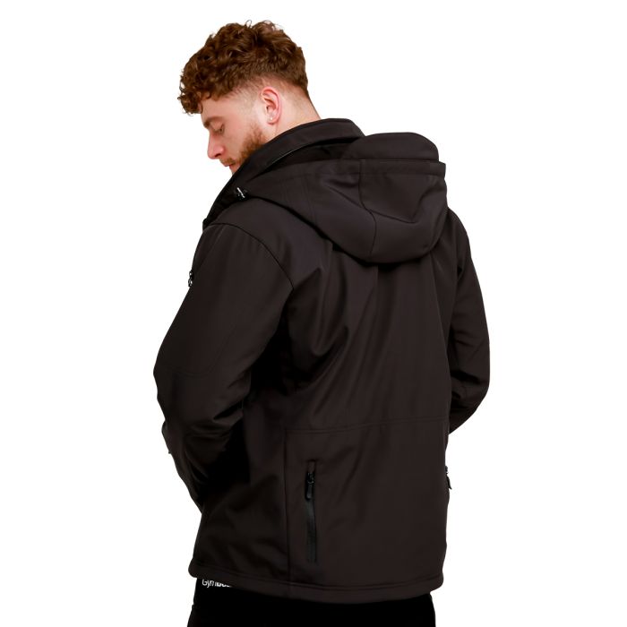 Men‘s Softshell Jacket Black - GymBeam L