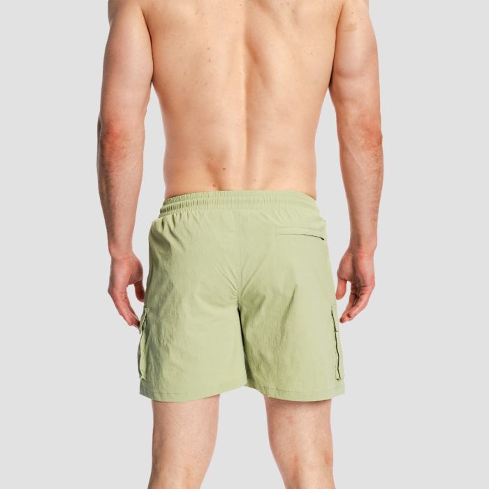 Men‘s Swim Cargo Shorts Olive - GymBeam XXXL