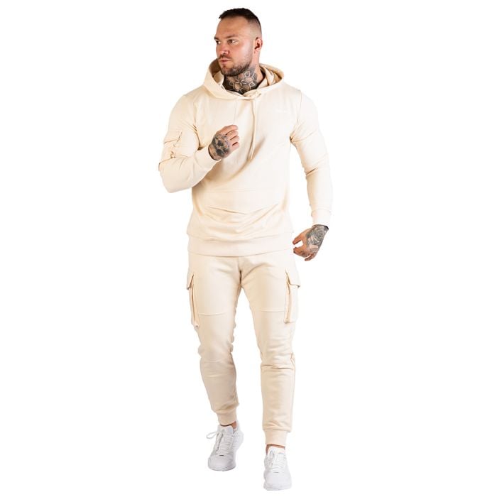 TRN Hoodie Sand - GymBeam L