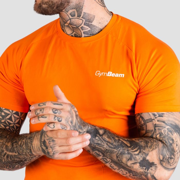 TRN Fitted T-Shirt Orange - GymBeam XXXL