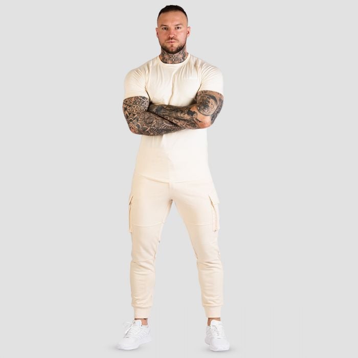 TRN Fitted T-Shirt Sand - GymBeam XXXL