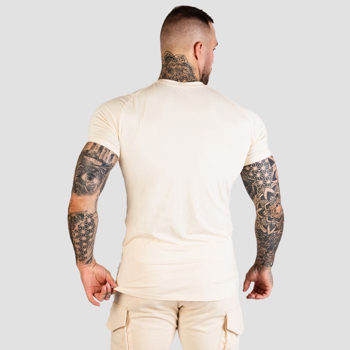 TRN Fitted T-Shirt Sand - GymBeam XXXL